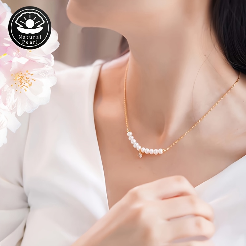 Natural Freshwater Pearl Necklace 5-6mm